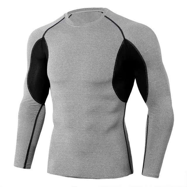 High Quality Cycling Jerseys Sport Shirts Base layer Thermal Shirt Rashgarda MMA Lonlg sleeves Quick drying Running Training top