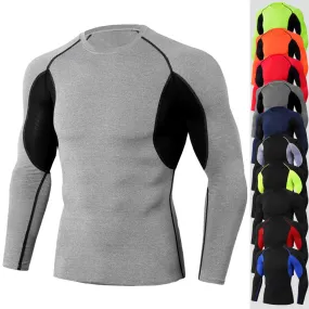 High Quality Cycling Jerseys Sport Shirts Base layer Thermal Shirt Rashgarda MMA Lonlg sleeves Quick drying Running Training top