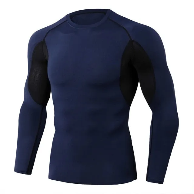 High Quality Cycling Jerseys Sport Shirts Base layer Thermal Shirt Rashgarda MMA Lonlg sleeves Quick drying Running Training top