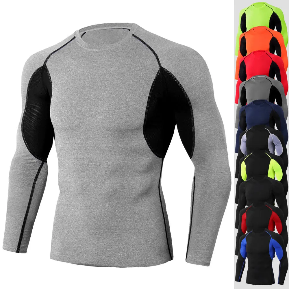 High Quality Cycling Jerseys Sport Shirts Base layer Thermal Shirt Rashgarda MMA Lonlg sleeves Quick drying Running Training top