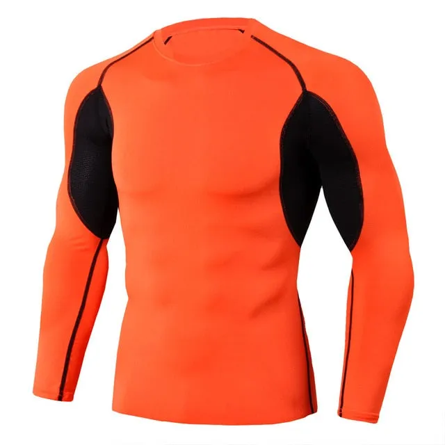 High Quality Cycling Jerseys Sport Shirts Base layer Thermal Shirt Rashgarda MMA Lonlg sleeves Quick drying Running Training top