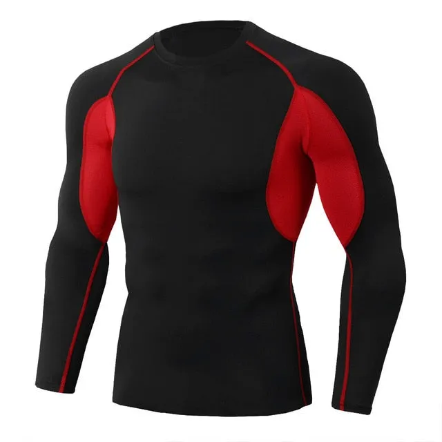 High Quality Cycling Jerseys Sport Shirts Base layer Thermal Shirt Rashgarda MMA Lonlg sleeves Quick drying Running Training top