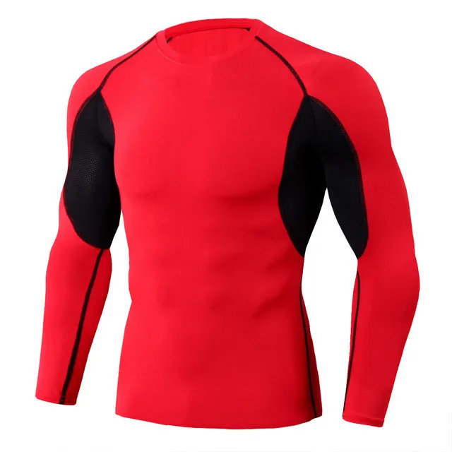 High Quality Cycling Jerseys Sport Shirts Base layer Thermal Shirt Rashgarda MMA Lonlg sleeves Quick drying Running Training top