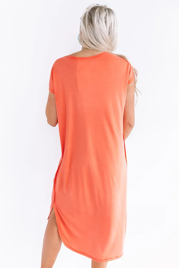 Huntington Beach Happy Hour Midi In Orange