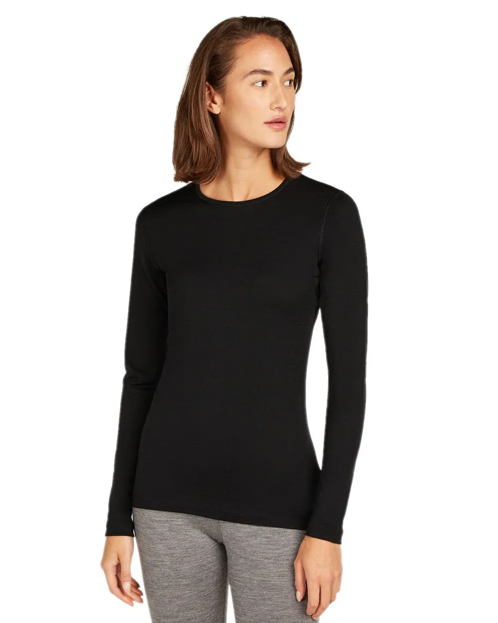 Icebreaker Womens Merino 200 Oasis Crewe Thermal Top