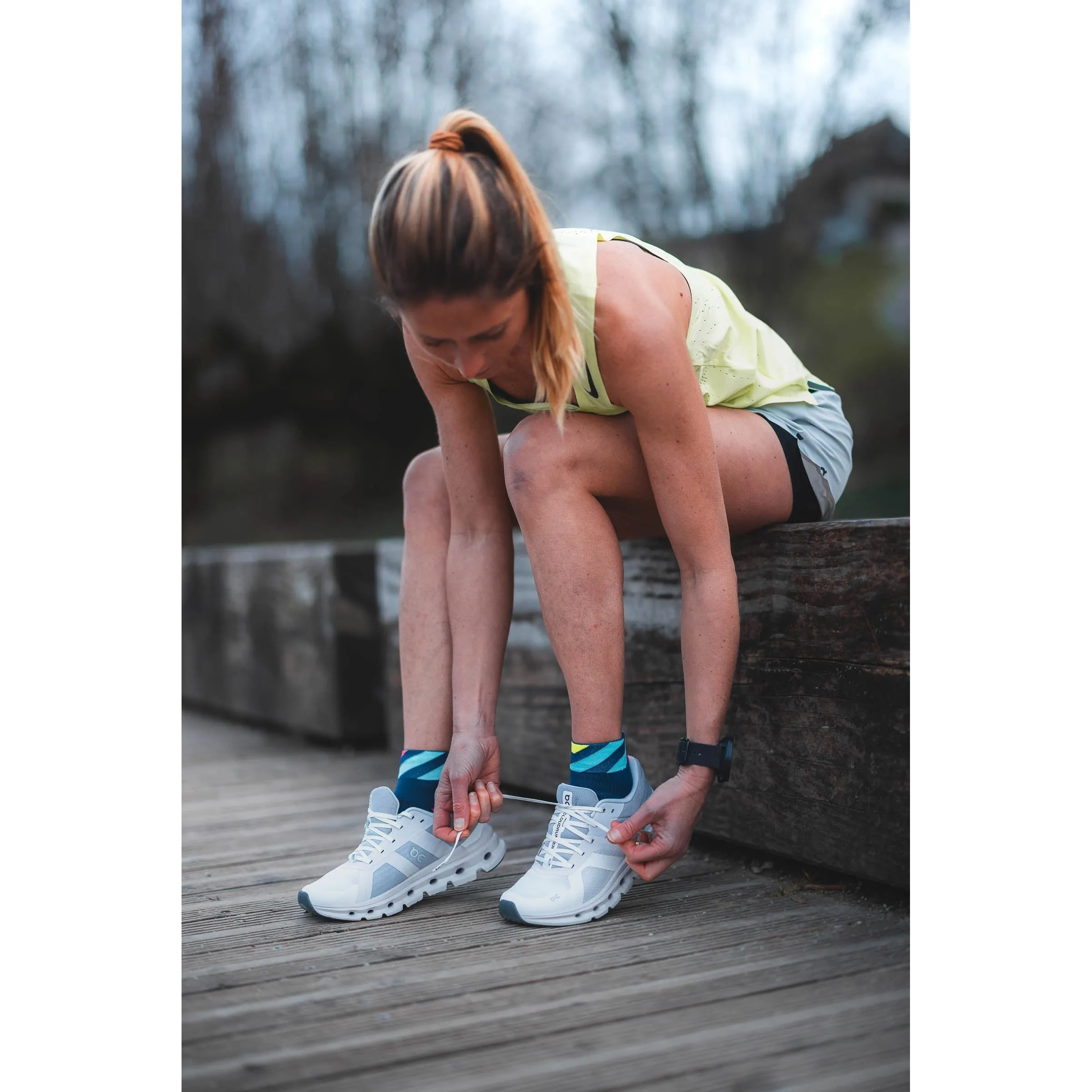 INCYLENCE RUNNING PLATFORMS SHORT NAVY BLUE MINT