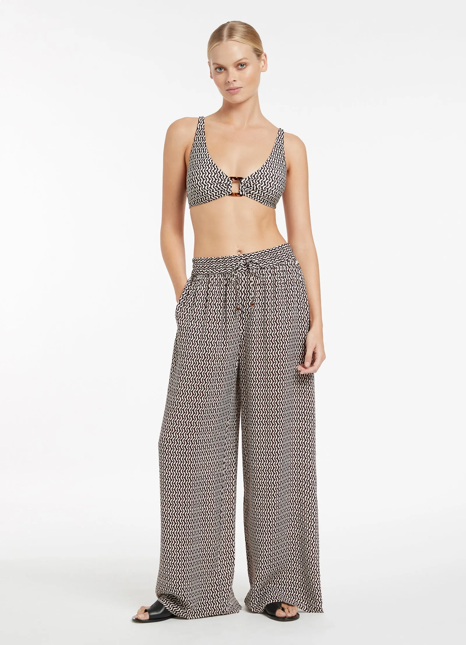 Ipanema Wide Leg Pant - Chocolate