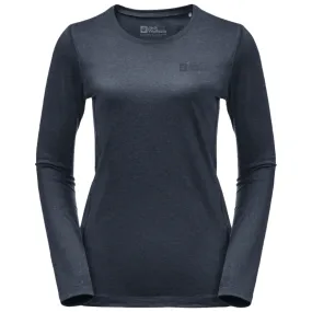 Jack Wolfskin Sky Thermal Women's Long Sleeved Top - Night Blue