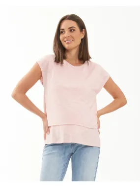 Jazmin Nursing Tee - Soft Pink