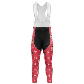 Just Married Custom Face Bib Pants (red)