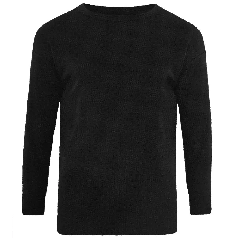 Kam Thermal Long Sleeve T-Shirt - KBS832 - Black