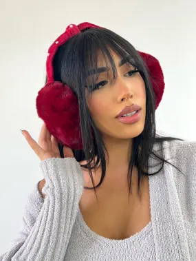 Kamila Ear Muffs (Burgundy)