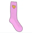 Kerri Rosenthal - Patchwork Love Morning Cashmere Socks in Pop Pink