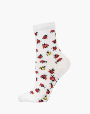 KIDS LADYBUG BAMBOO SOCK