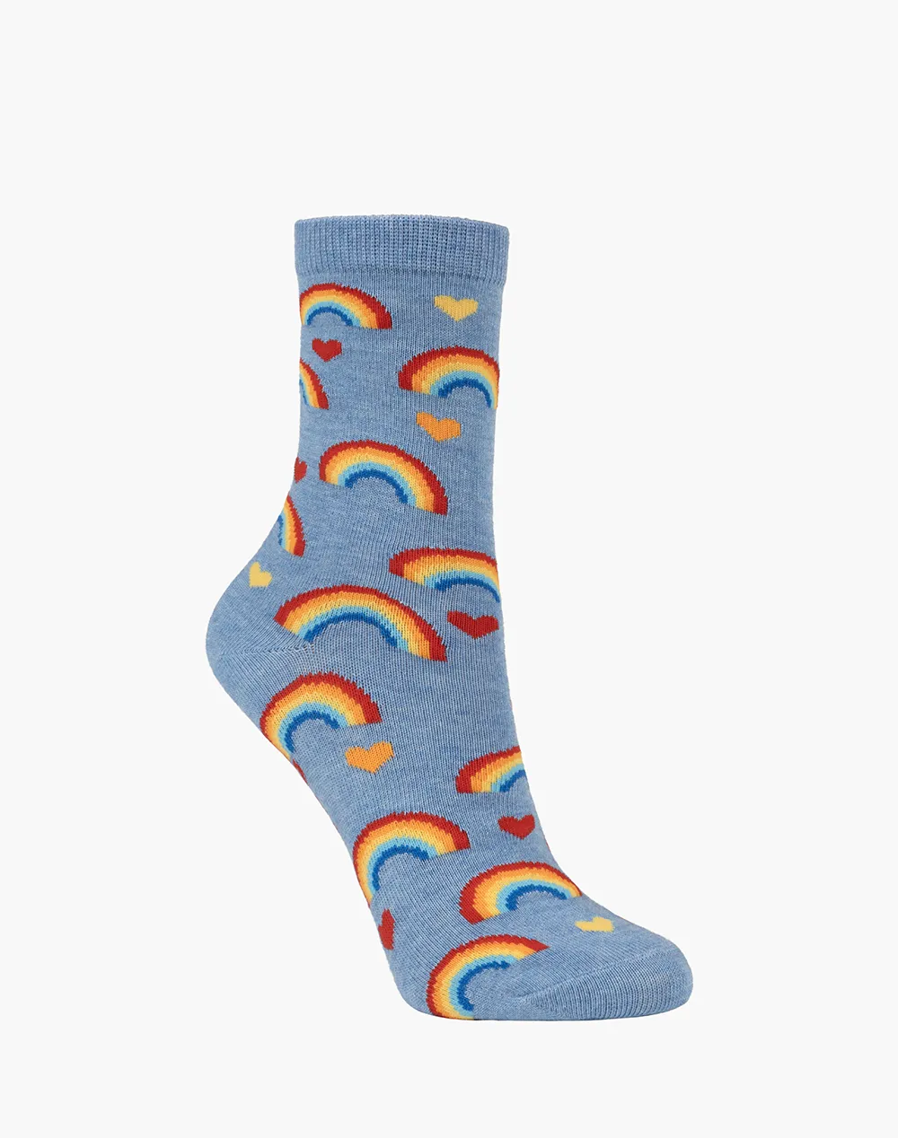 KIDS RAINBOW HEARTS BAMBOO SOCK