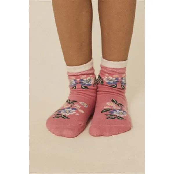 Konges Sløjd Jacquard Pointelle Socks 2-Pack Pink