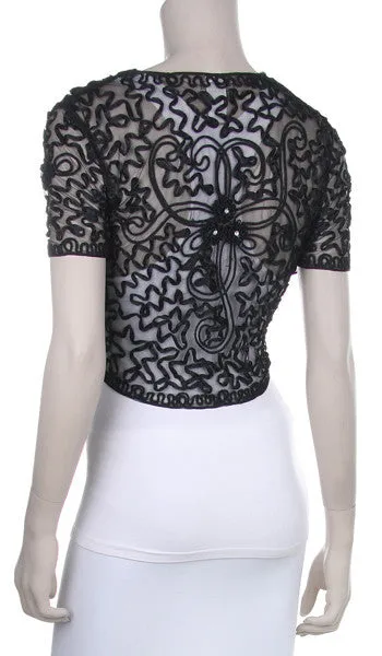 Lace Bolero Jacket Short Sleeve by COC TN167