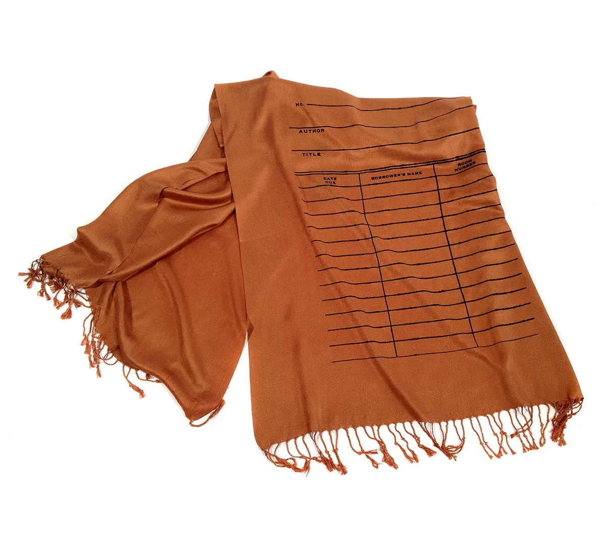 Library Due Date Pashmina Scarf