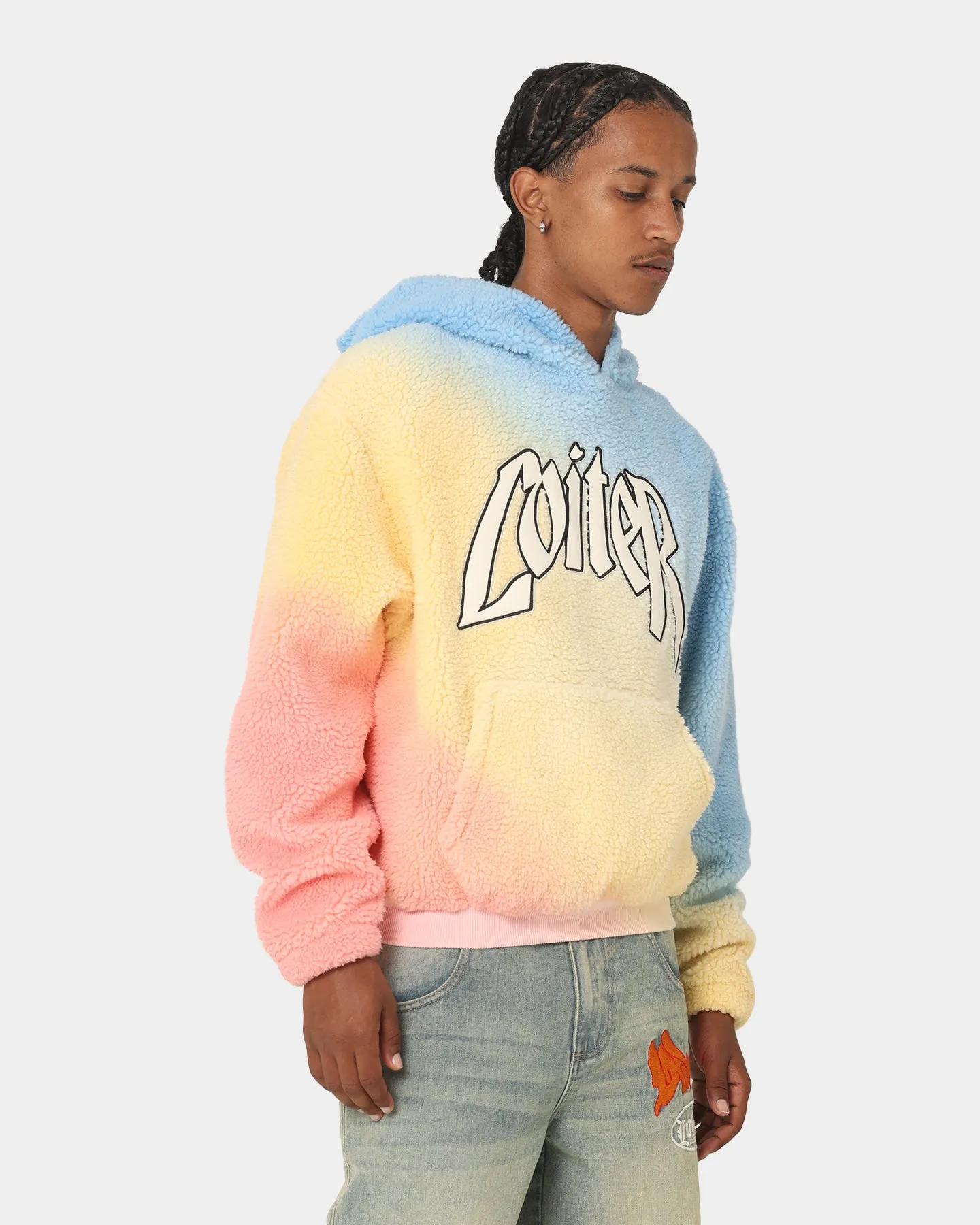 Loiter Sherpa Hoodie Multi-Coloured