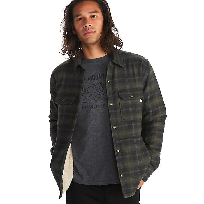 Marmot Men's Ridgefield Sherpa Fleece-Lined Flannel Shirt