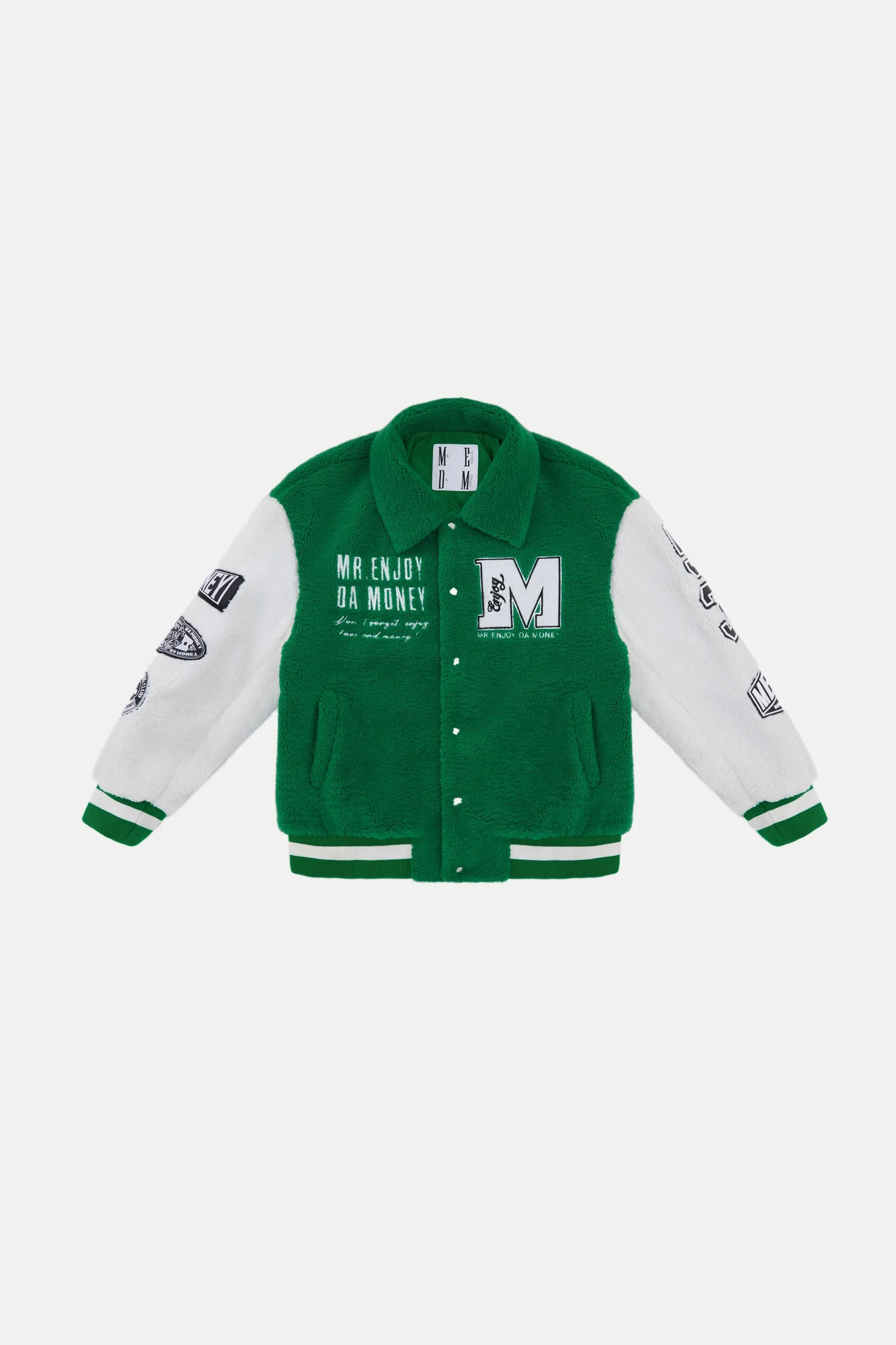 MEDM SHERPA BASEBALL JACKET