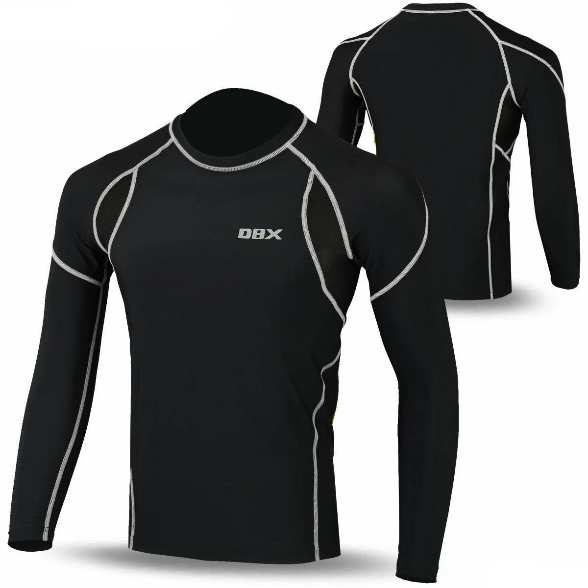 Mens Compression Base Layer Winter Thermal Armour Top Full Sleeve Sports Shirts