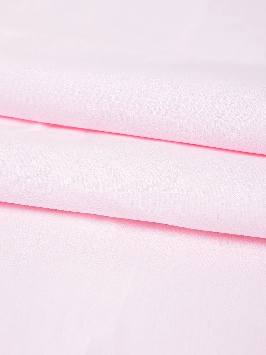 Men's Cotton Blend Pink Shirt (2.25 M) & Nblue Trouser (1.2 M) Unstitched Fabric Combo - Sojanya