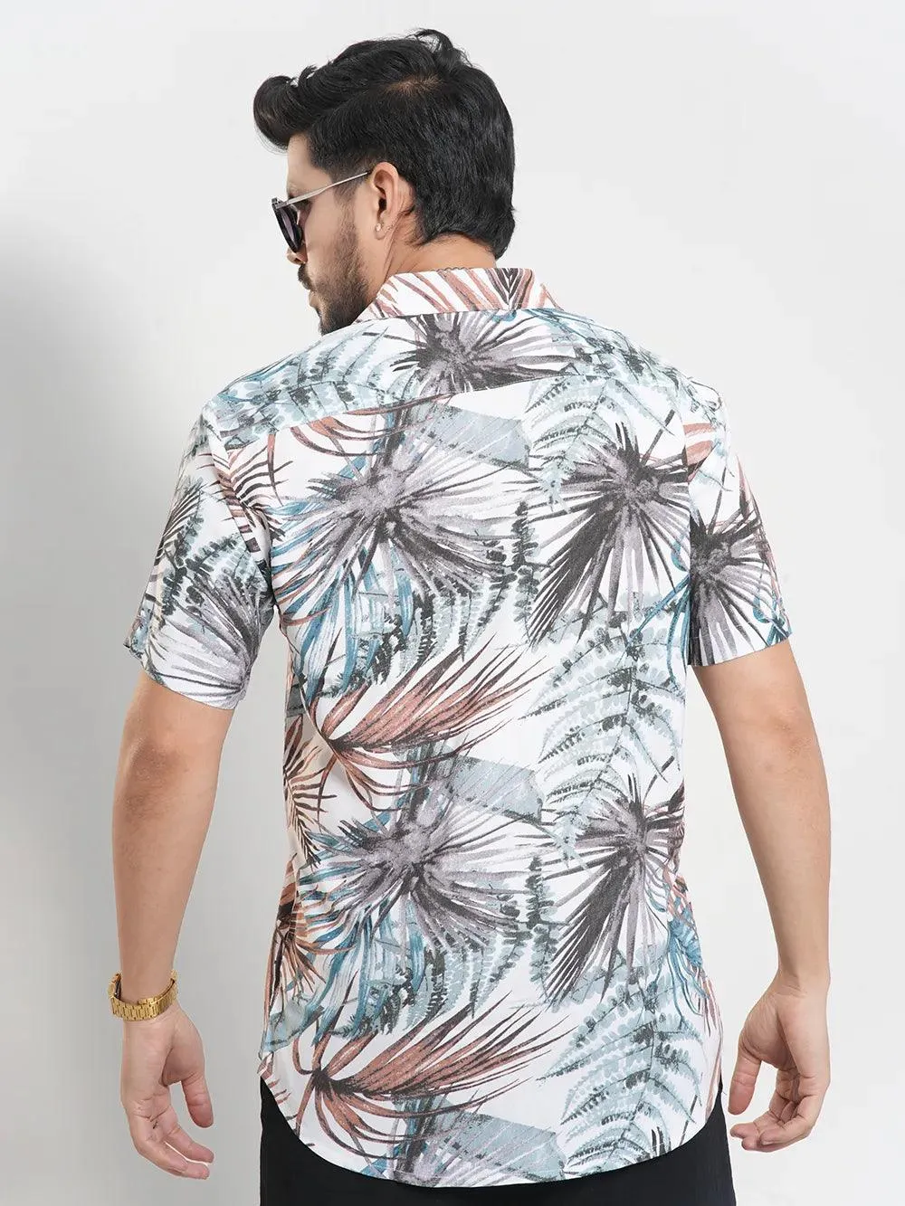 Men's Dry Leaf AOP Short Sleeve Shirt