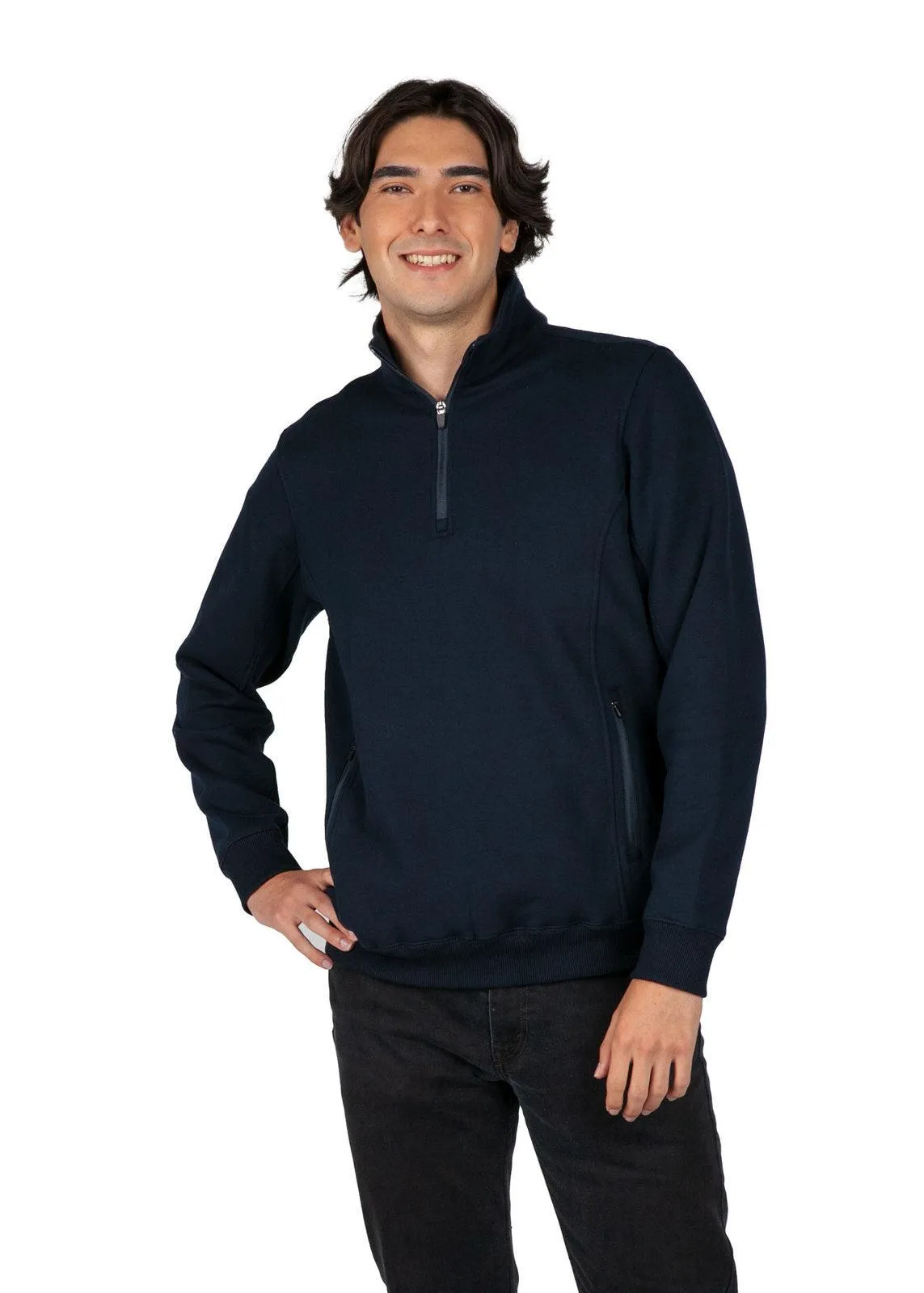 Mens Enterprise 1/2 Zip Fleece - Black