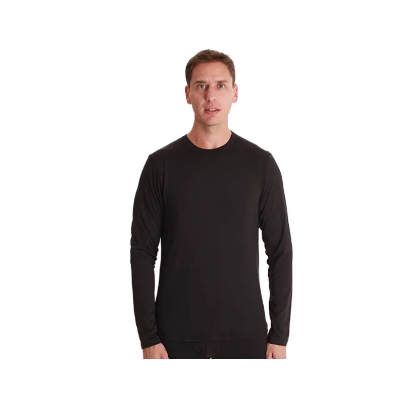 Men’s Long Sleeve Thermal Shirt Compression Base Layer Crew Neck Top (3 Colors)