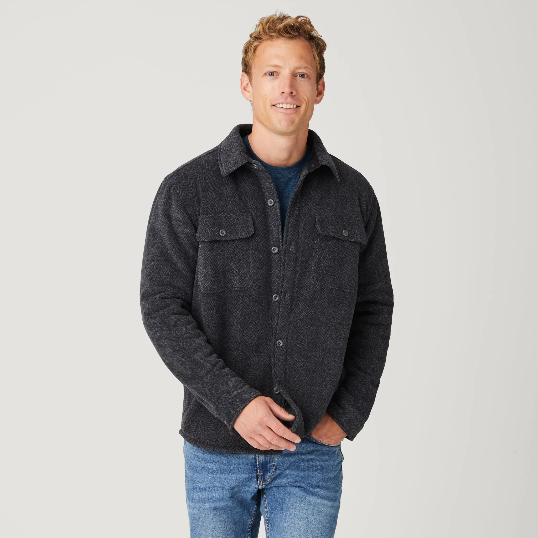 Men's Mountain Ridge Sueded Chill Out Fleece Jacket