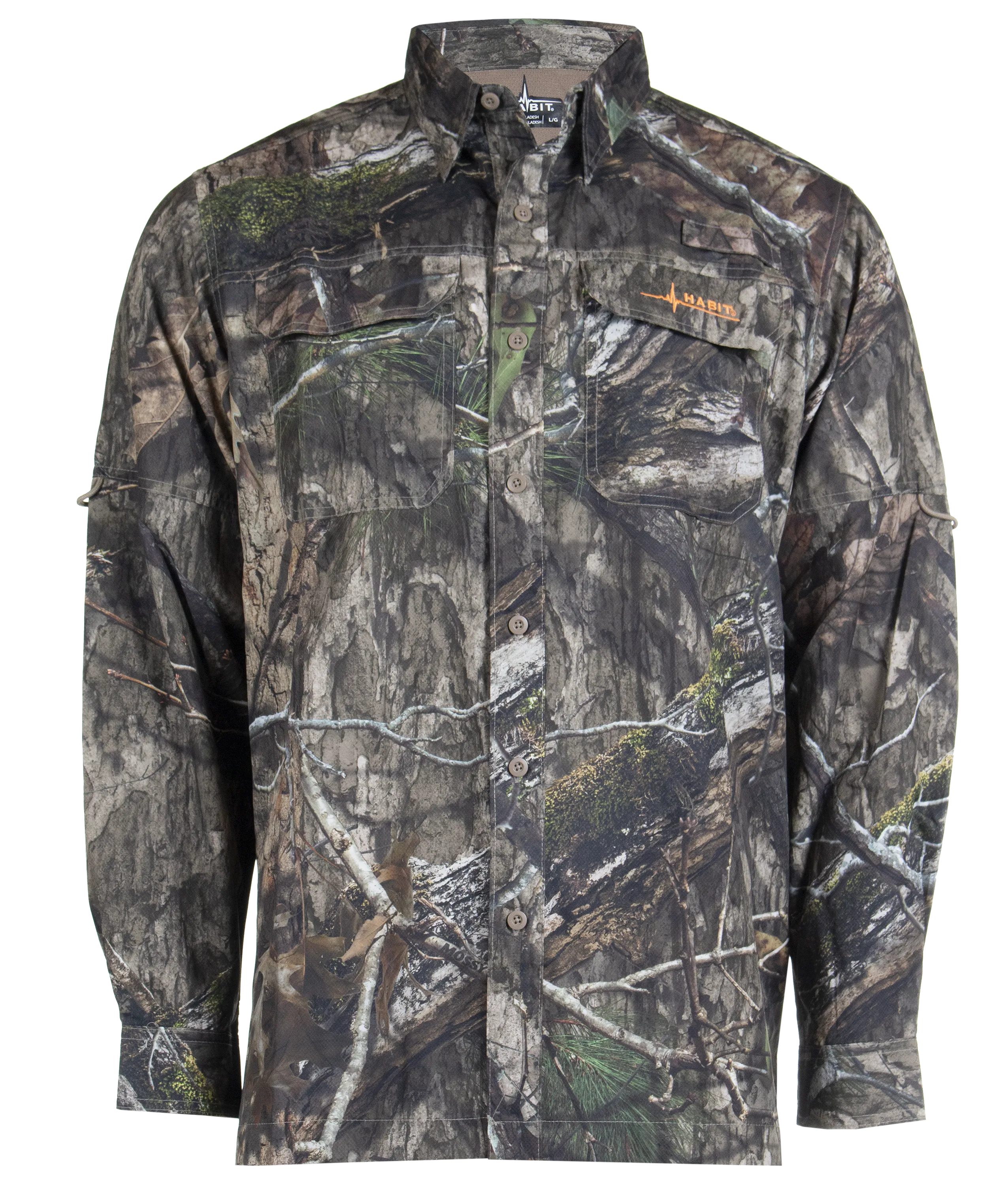 Men's Outfitter Junction Long Sleeve Camo Shirt - Mossy Oak