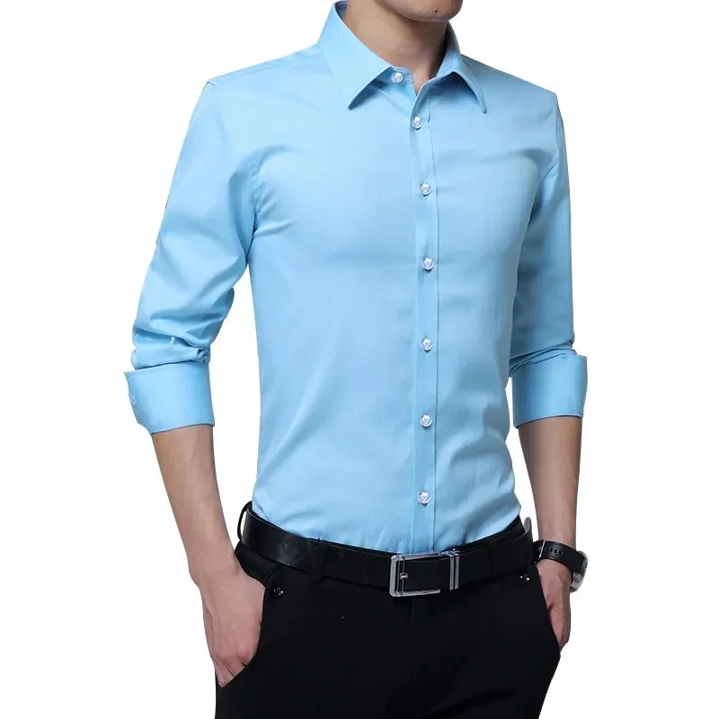 Men's Slim Fit Casual Business Shirt