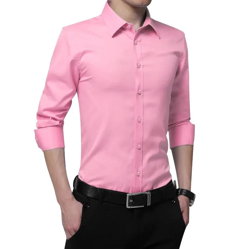 Men's Slim Fit Casual Business Shirt