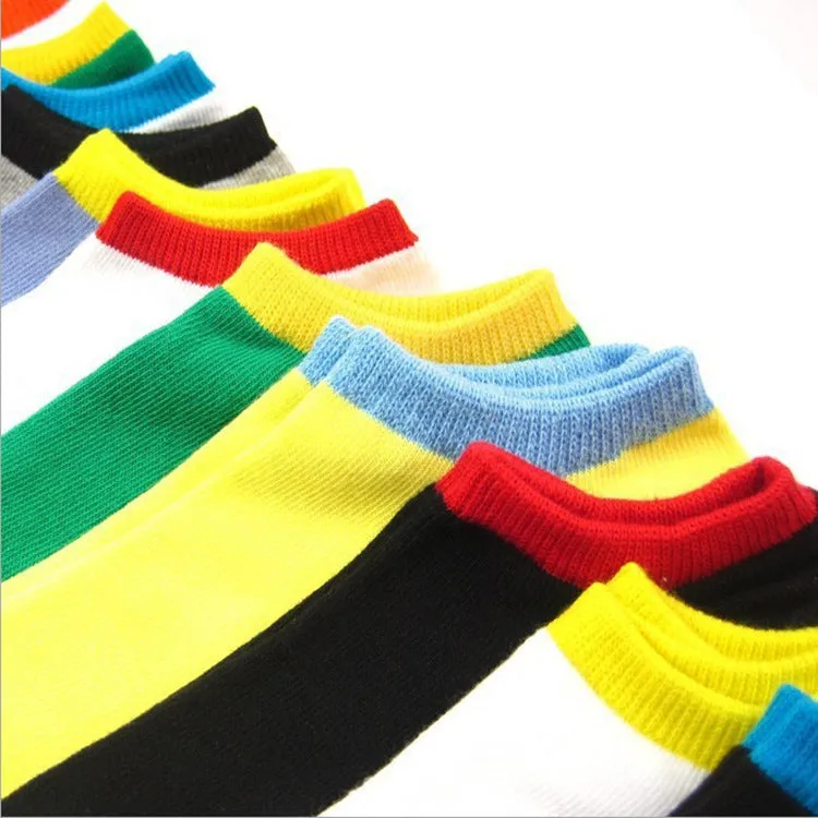 Men's Summer Invisible Shallow Mouth Socks Stunning Polyester Cotton Ankle Socks