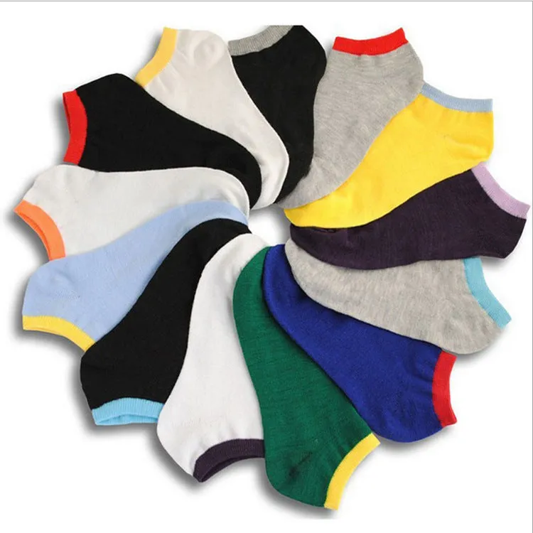 Men's Summer Invisible Shallow Mouth Socks Stunning Polyester Cotton Ankle Socks