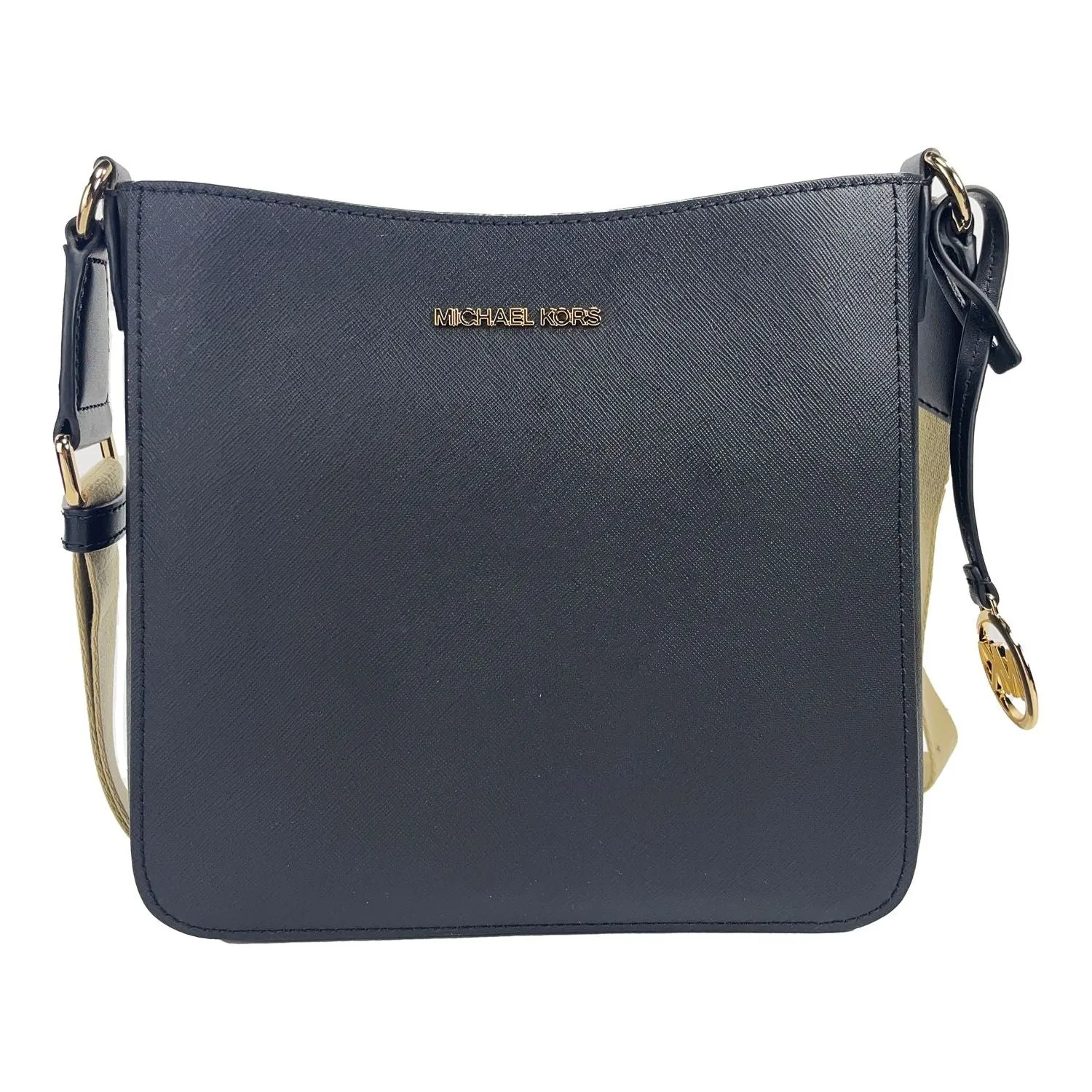 Michael Kors Jet Set Small Messenger Crossbody Bag Black