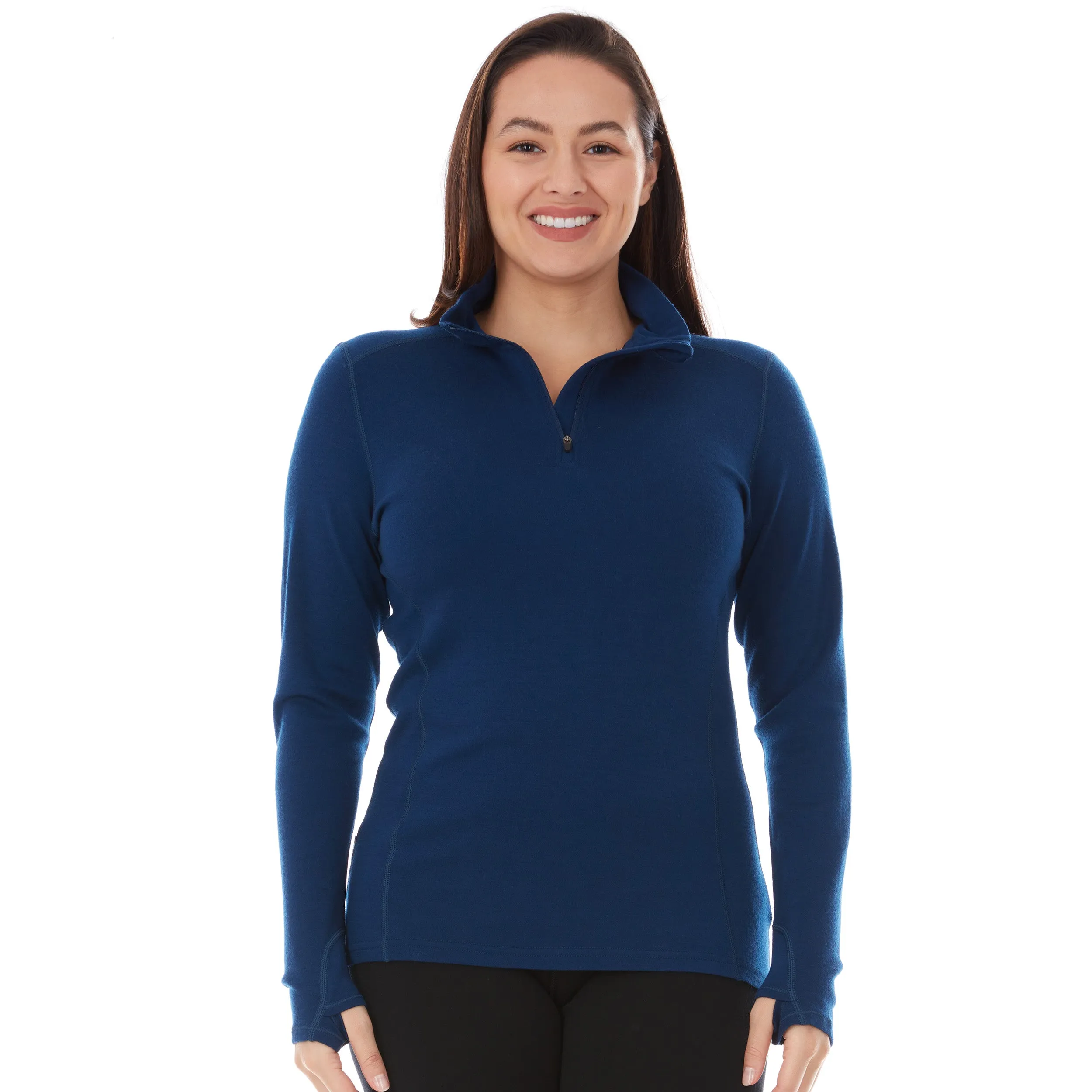 Midweight - Sequoia Women's 1/4 Zip 100% Merino Wool