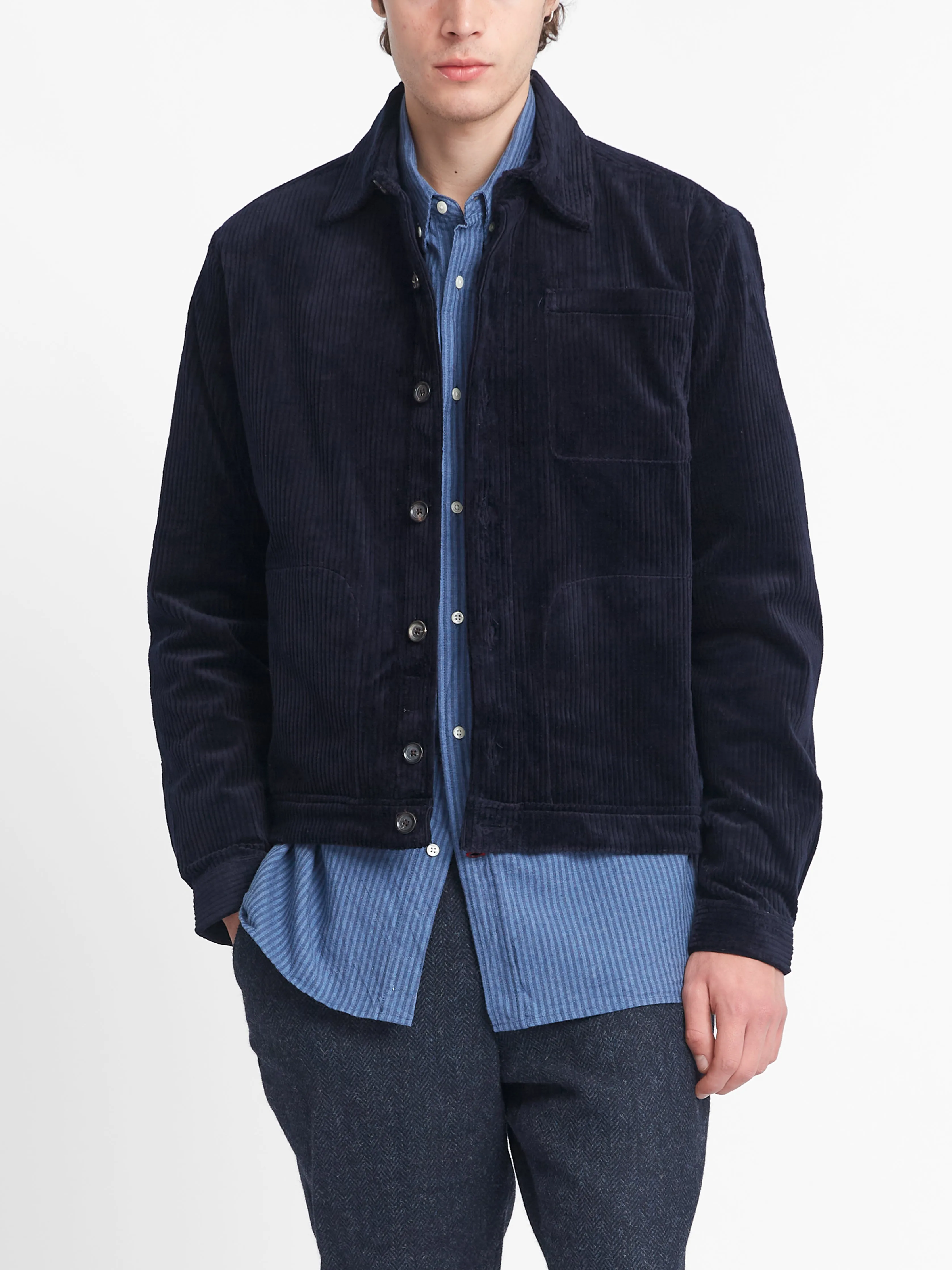 Milford Jacket Melrose Cord Navy