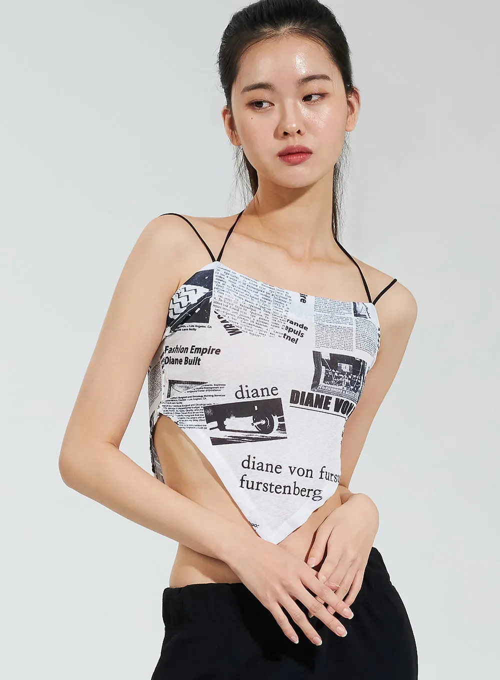 Newspaper Print Top IY322