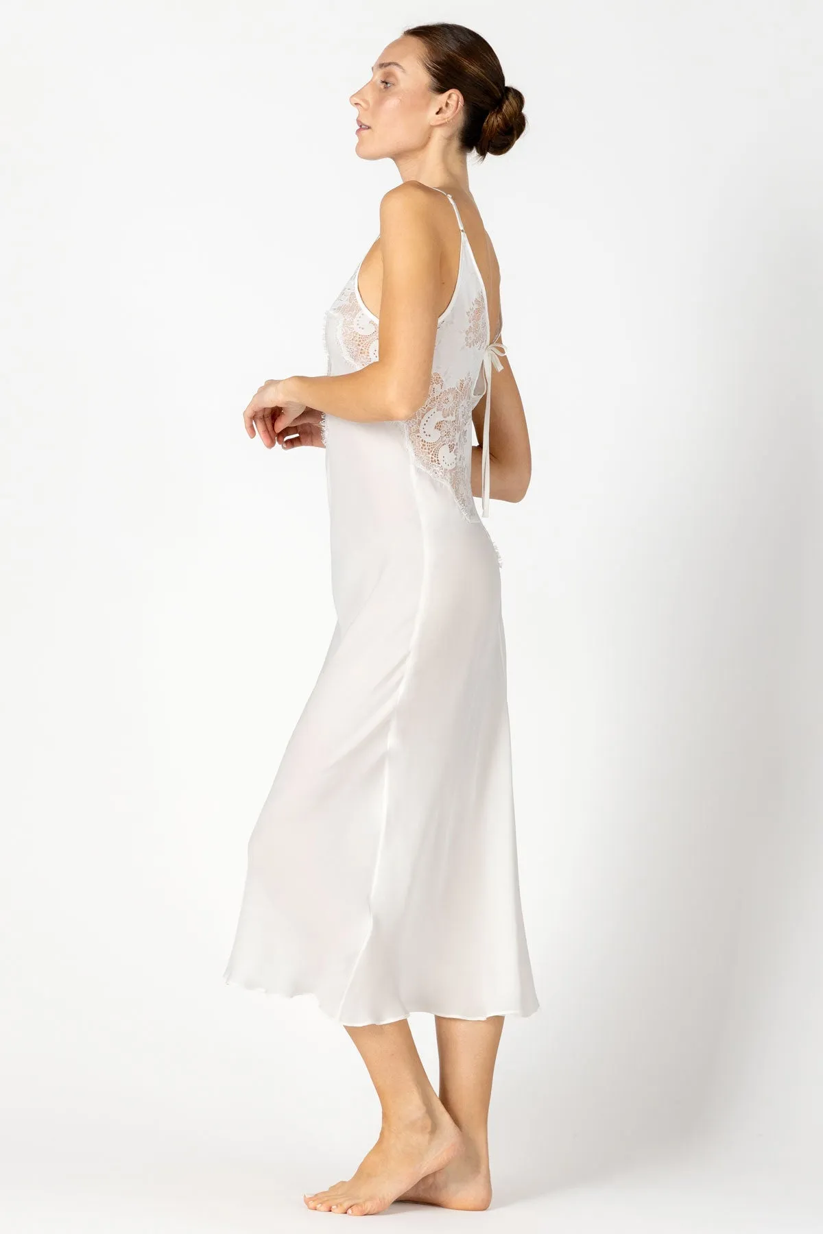 Nina Love Long Silk Slip