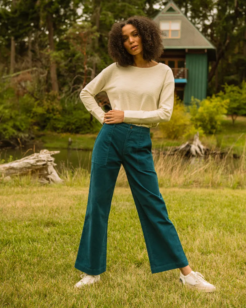 Organic Corduroy Wide Leg Pant