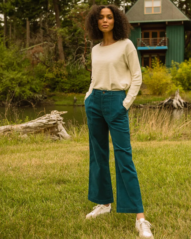 Organic Corduroy Wide Leg Pant