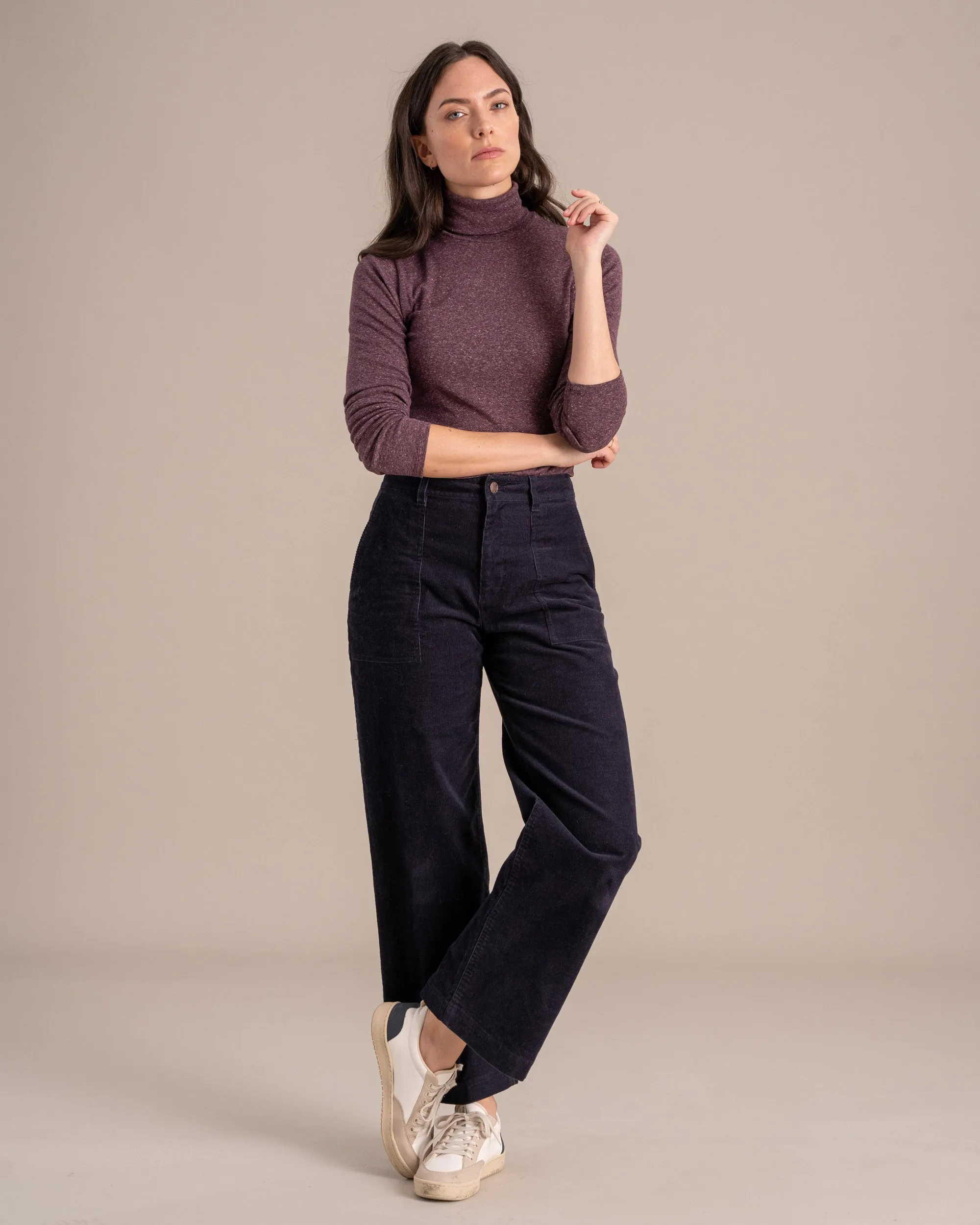 Organic Corduroy Wide Leg Pant