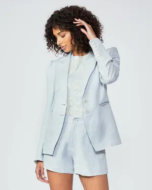 Paige - Chelsee Blazer with Puff Sleeve in Dove Grey