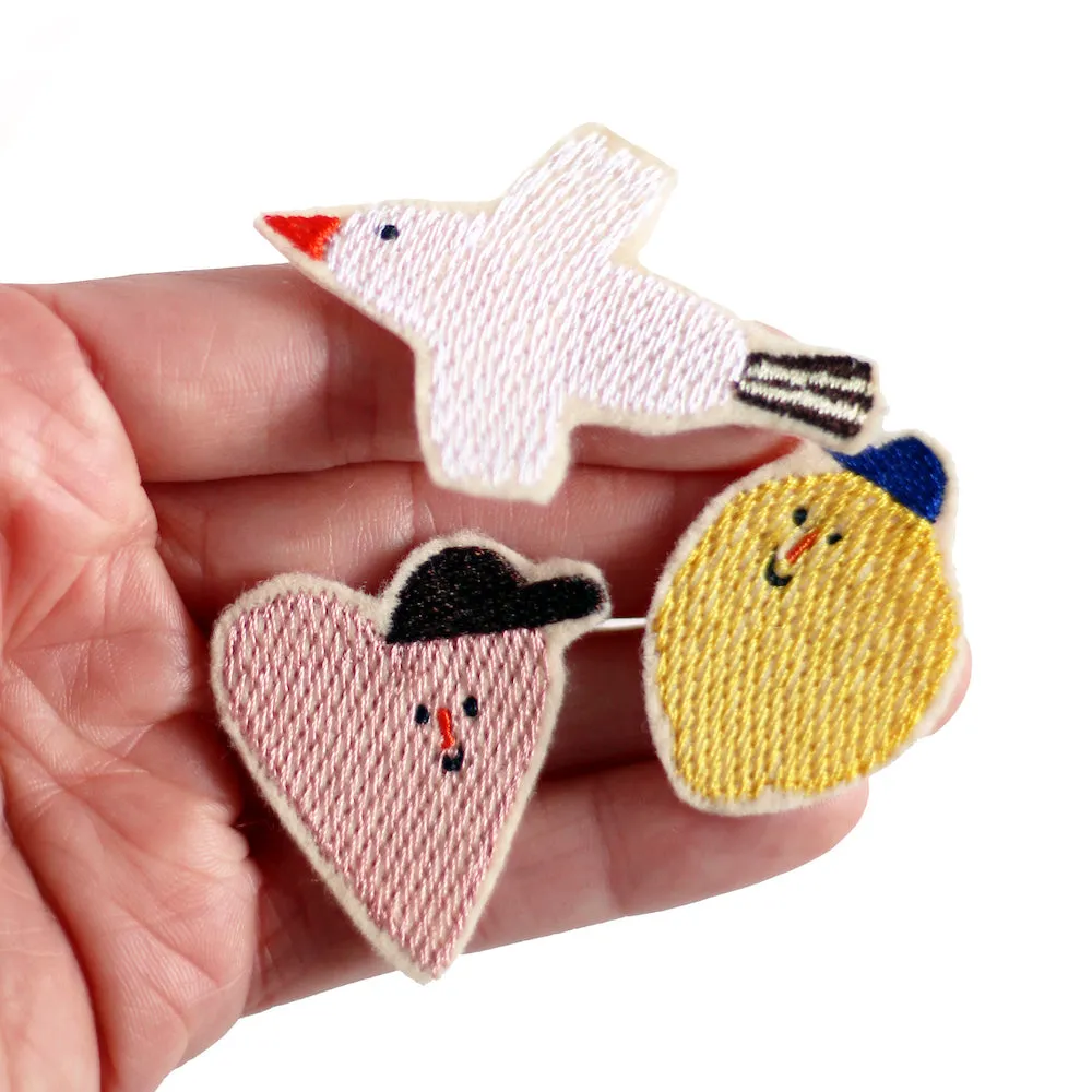 Patch "Lemon, Heart and Bird" I Halfbird