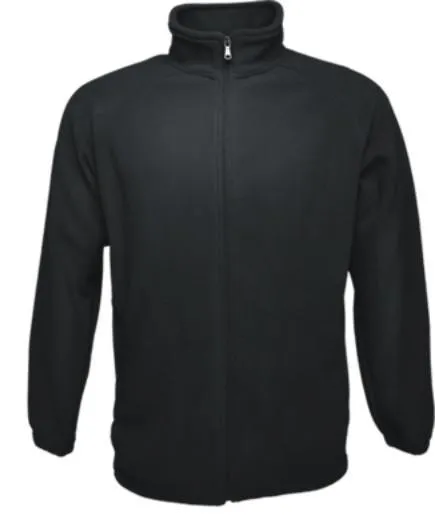 Polar Fleece Full Zip Jacket - Black