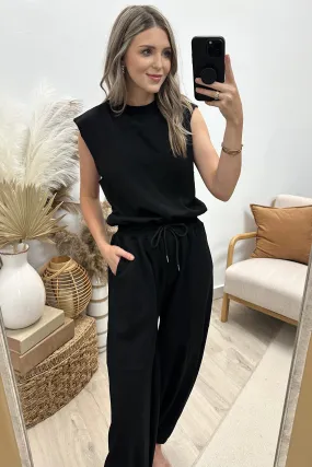 "Effortless Luxe" Jumpsuit (Black)