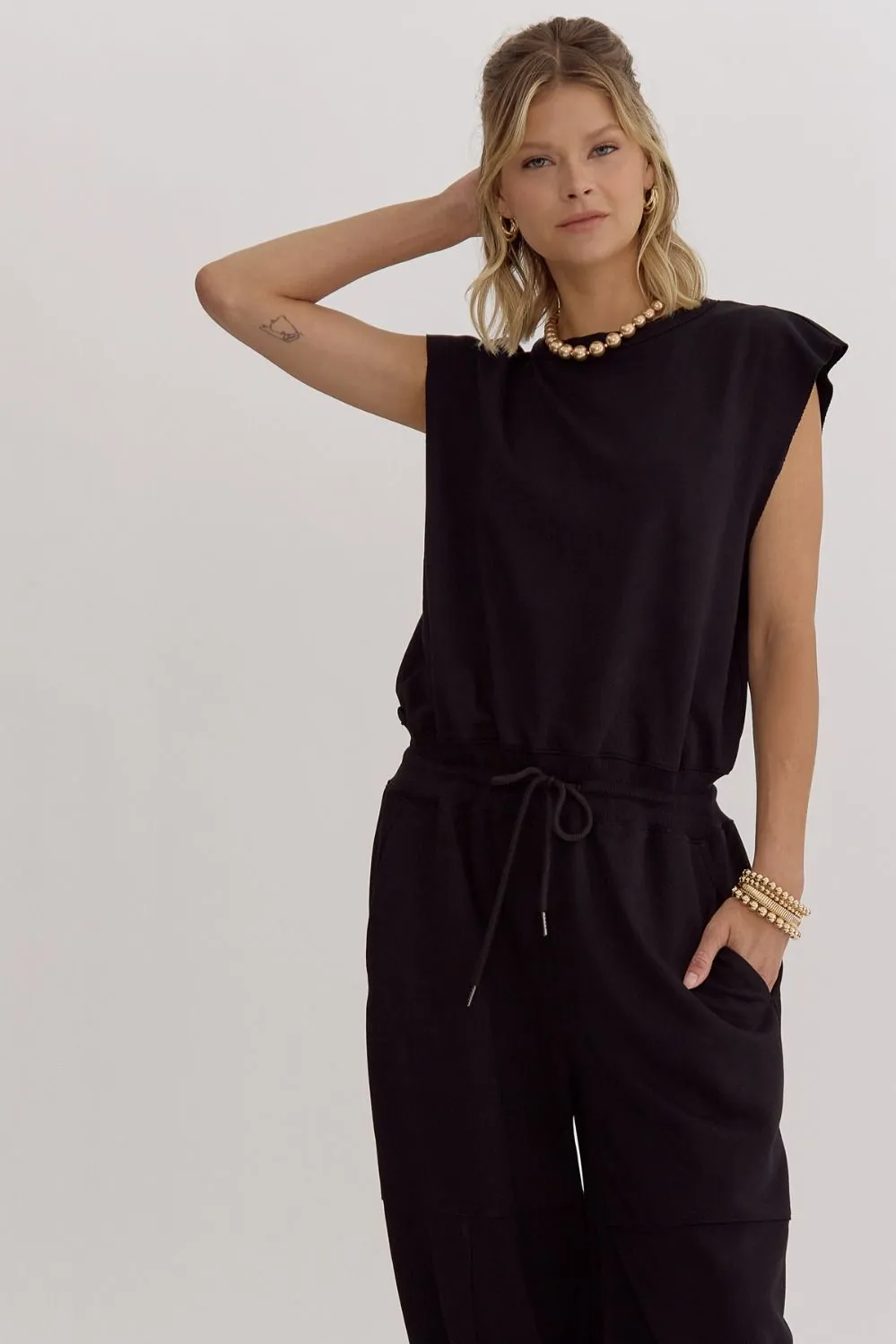 "Effortless Luxe" Jumpsuit (Black)