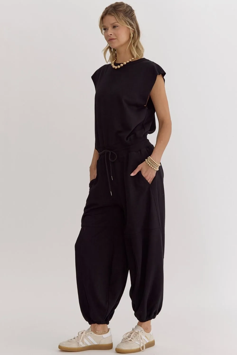 "Effortless Luxe" Jumpsuit (Black)